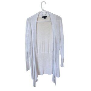 INC Womens White Cardigan Sweater XL Rayon Lightweight Open Front